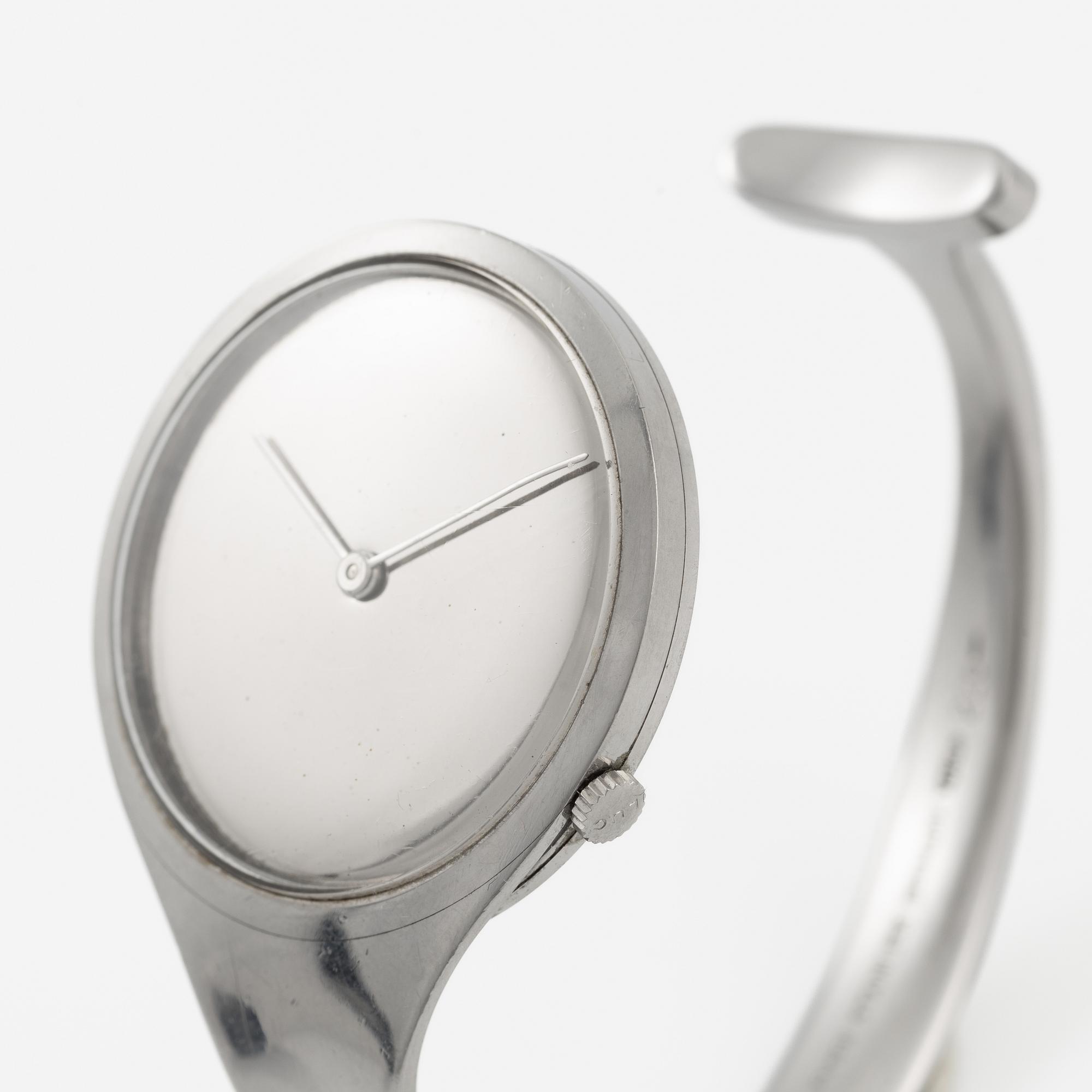 Georg Jensen, "L.U.Chopard & Cie", design Vivianna Torun Bülow-Hübe , armbandsur, 33 mm.