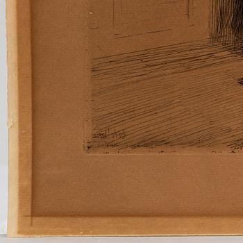 ANDERS ZORN, etching, 1909, state VI of VI, signed in pencil.