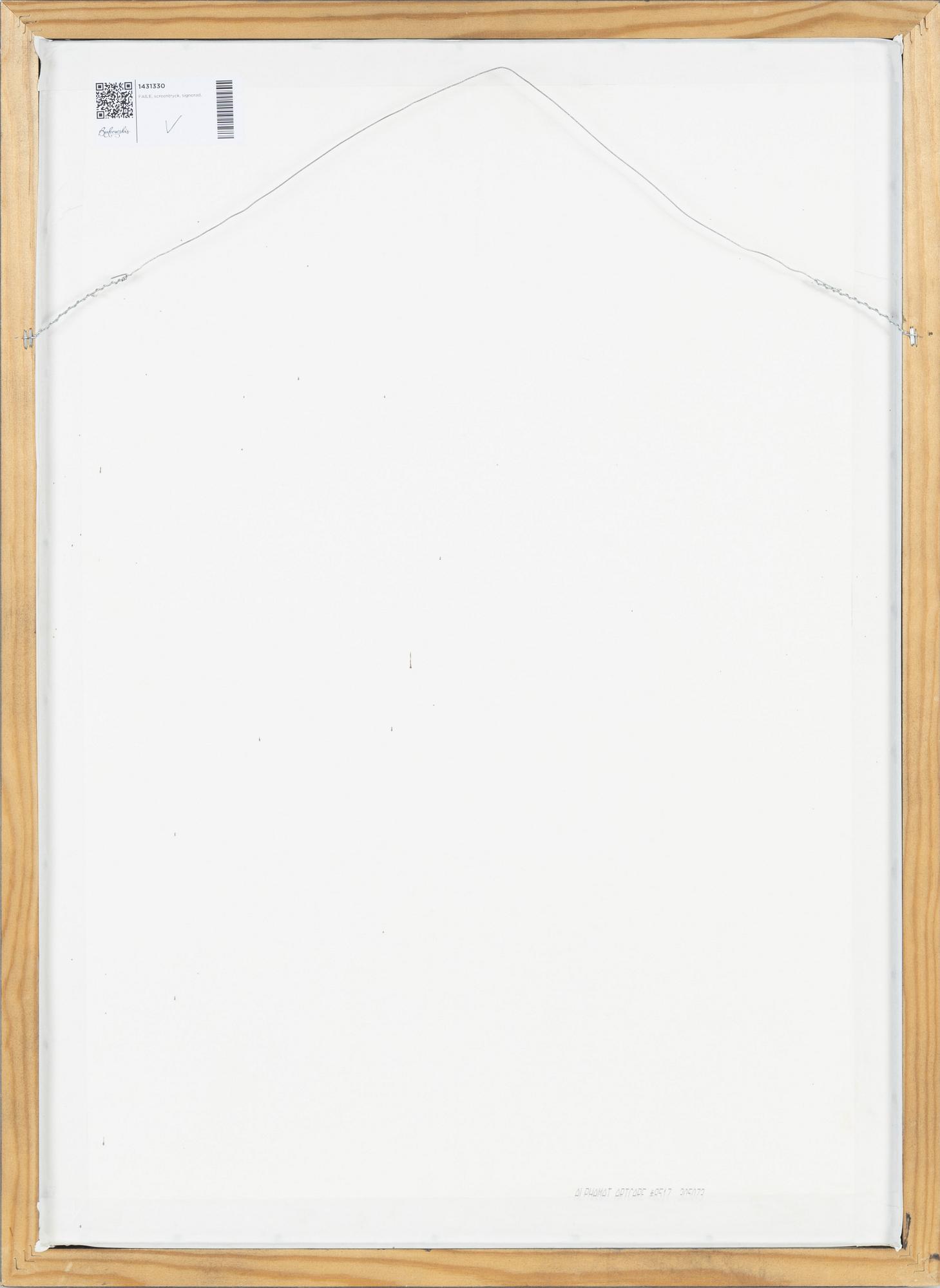 FAILE, färgseriegrafi, signerad.