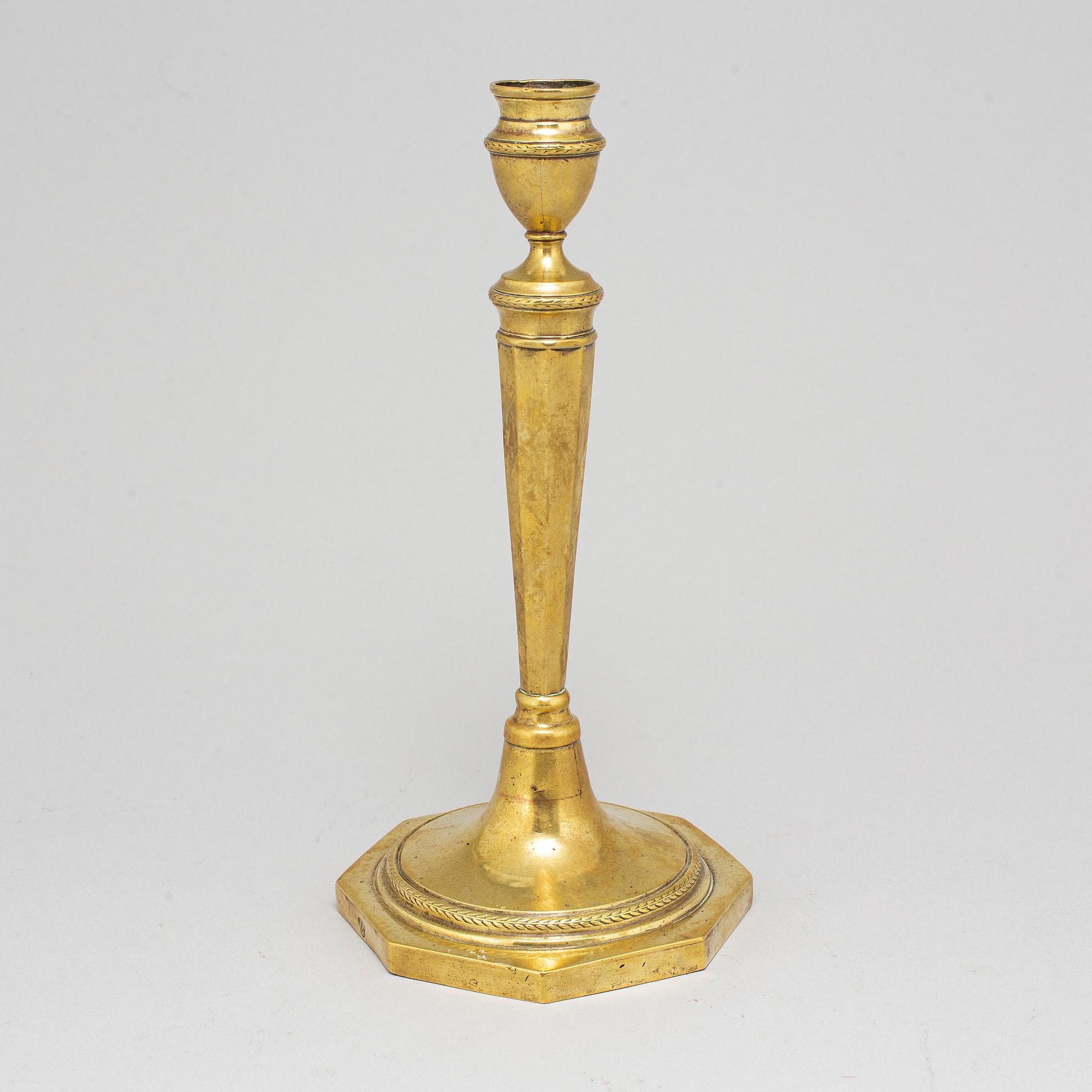 LJUSSTAKE, brons, 1700-talets slut.