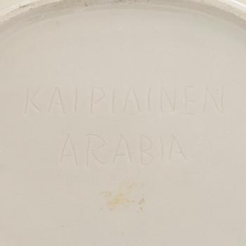 Birger Kaipiainen, dekorationstallrik, stengods signerad Kaipiainen, Arabia.