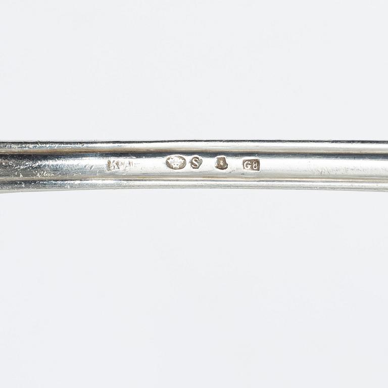 A Swedish silver cutlery set, "Lübeck", mark of K Anderson, Stockholm, some 1939 (107 pieces).
