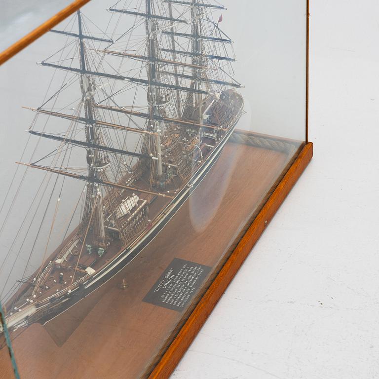 A model ship, 'Cutty Sark', 1979.