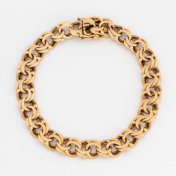 ARMBAND, 18K guld, bismarcklänk.