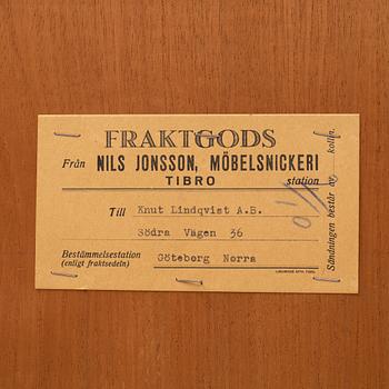 A Swedish Modern cabinet, Nils Jonsson Möbelsnickeri, Tibro, mid 20th Century.