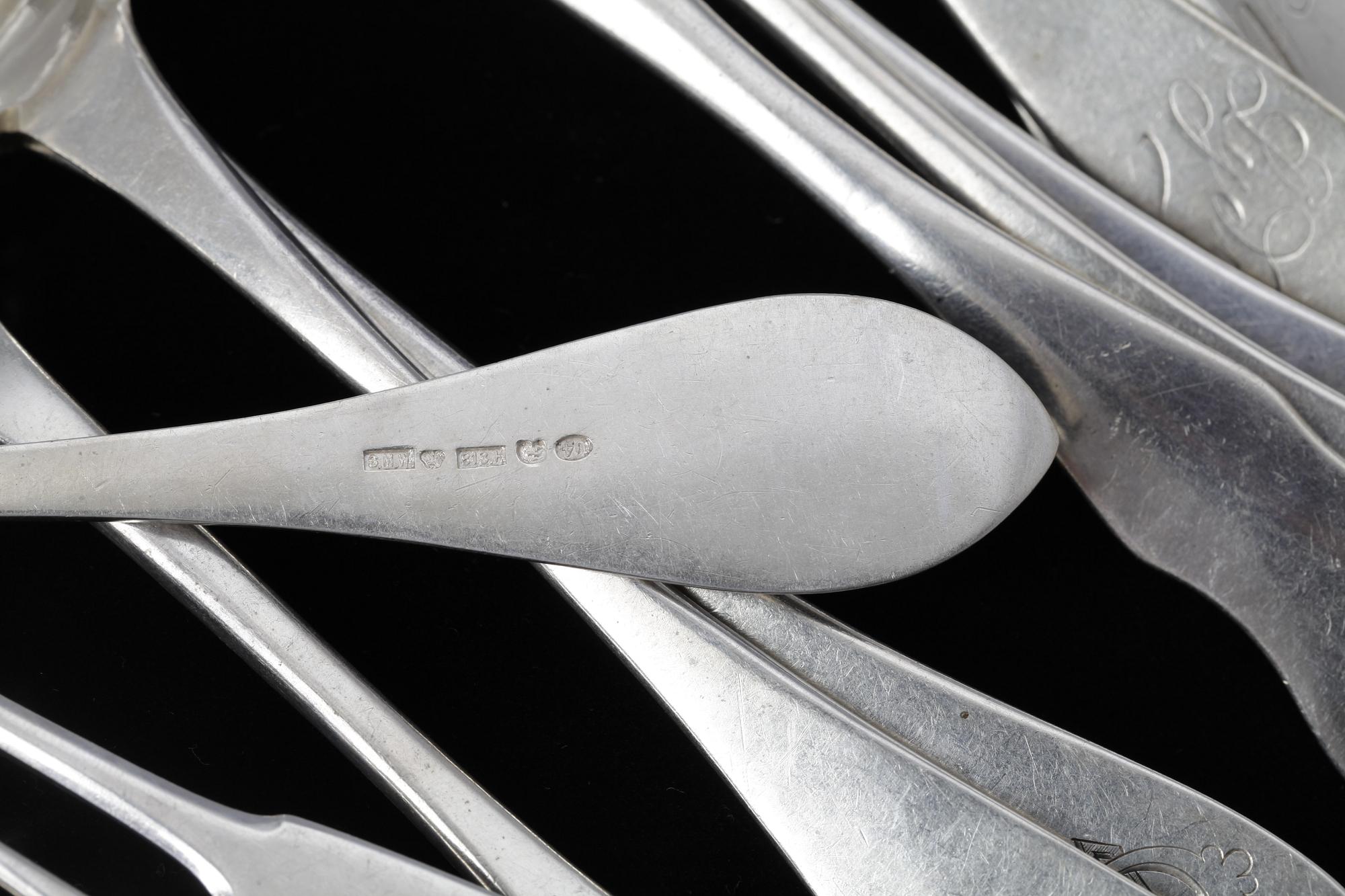 PARTI SILVERBESTICK, 20 delar,  Finland, total vikt 627 g.