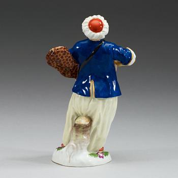 FIGURIN, porslin. Meissen, omkring 1900.