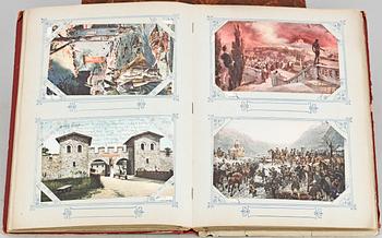BREFKORTSALBUM 3 st MED VYKORT, tidigt 1900-tal till 1930-tal.