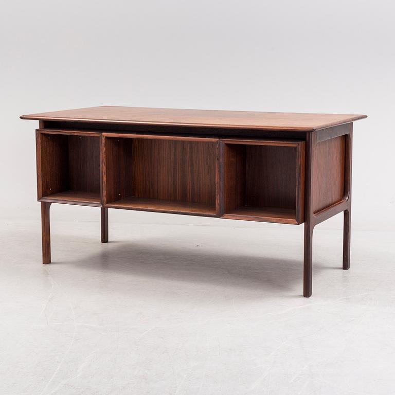 A 1960´s  Danish writing desk veneered with jakaranda, possibly designed by Arne Vodder.