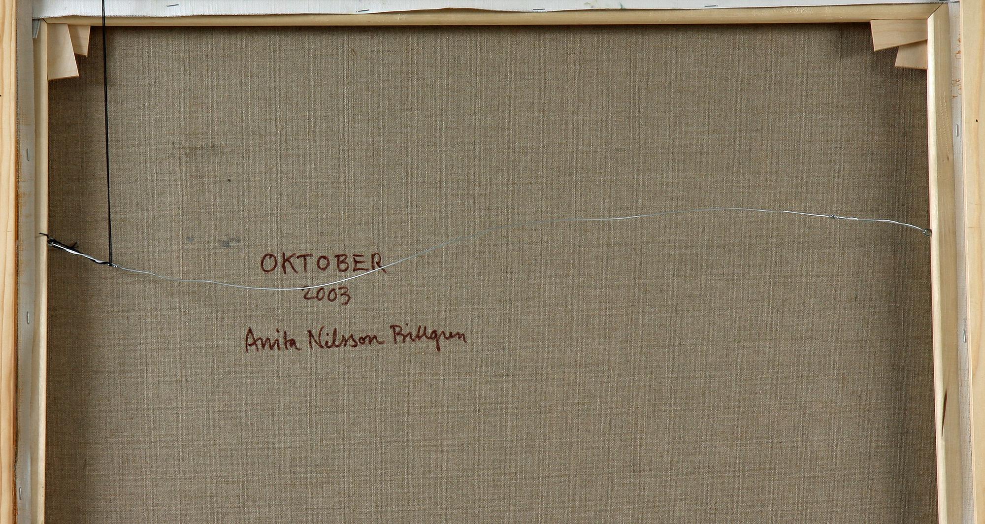ANITA NILSSON BILLGREN, olja på duk, sign a tergo samt dat 2003.