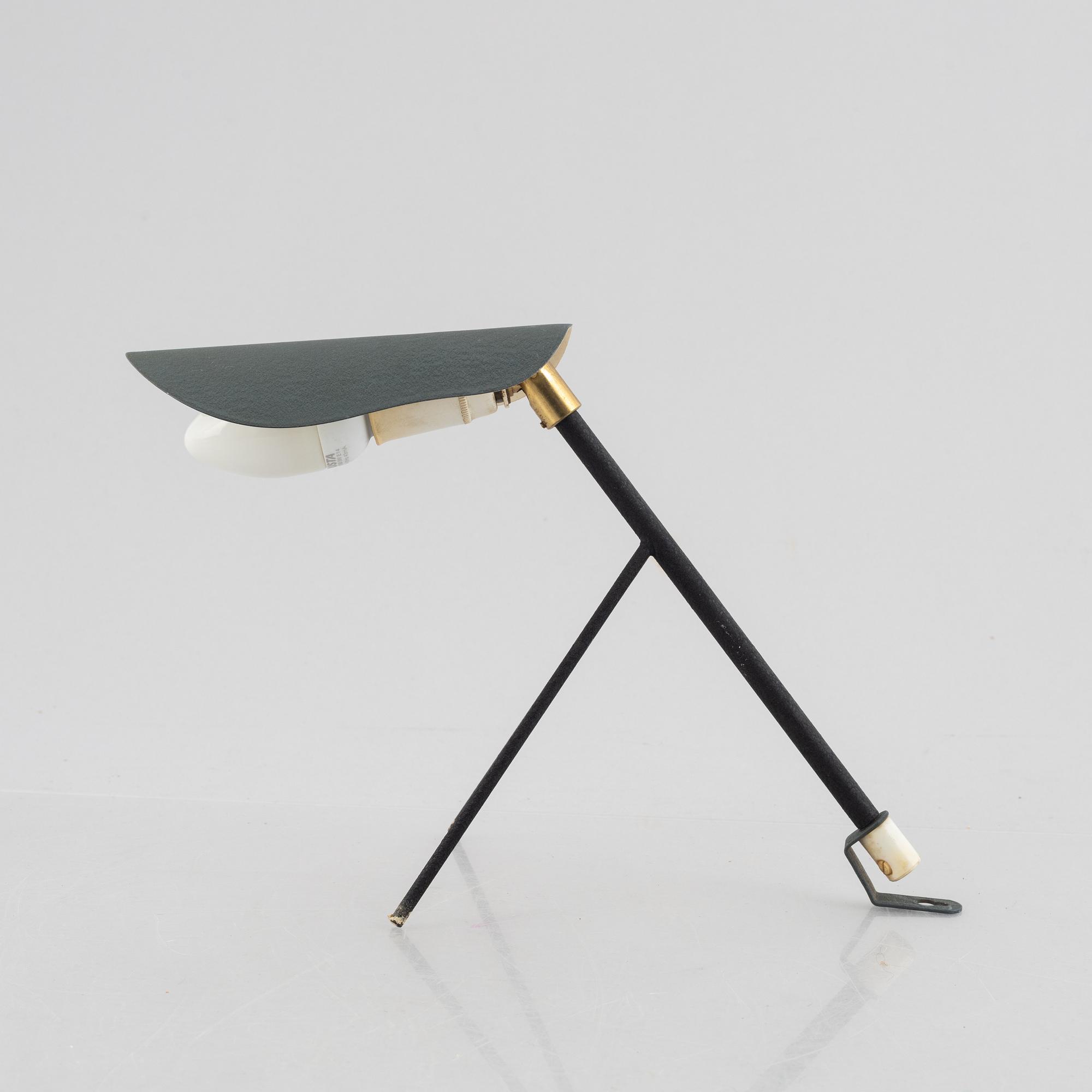 Falkenbergs Belysning, bords/vägglampa, modell "6160", 1950-tal.