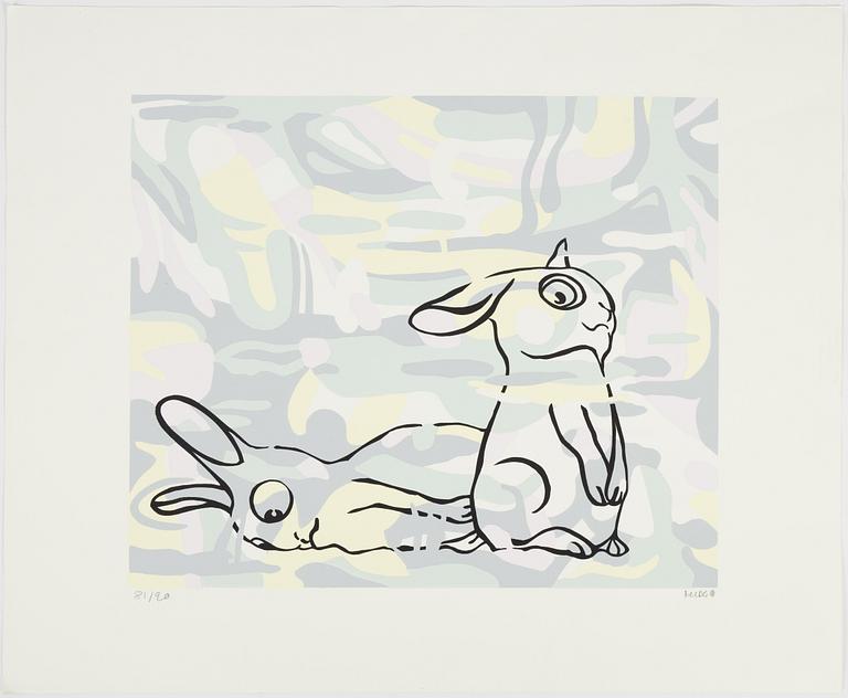 Marianne Lindberg De Geer, silkscreen in colours, signed 81/90.