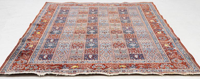 Rug, Moud, part silk, approx. 290 x 195 cm.