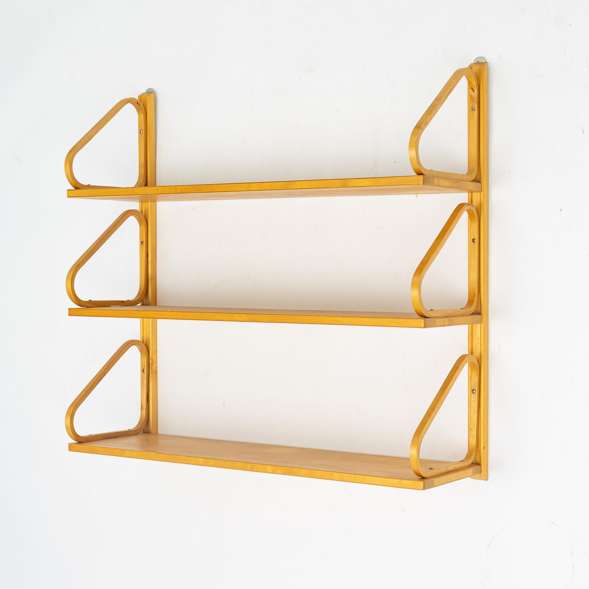 Alvar Aalto, a bookcase, Aalto Möbler Hedemora, Sweden, mid 20th Century.