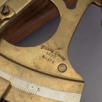 a brass sextant by Stanley London 1890.