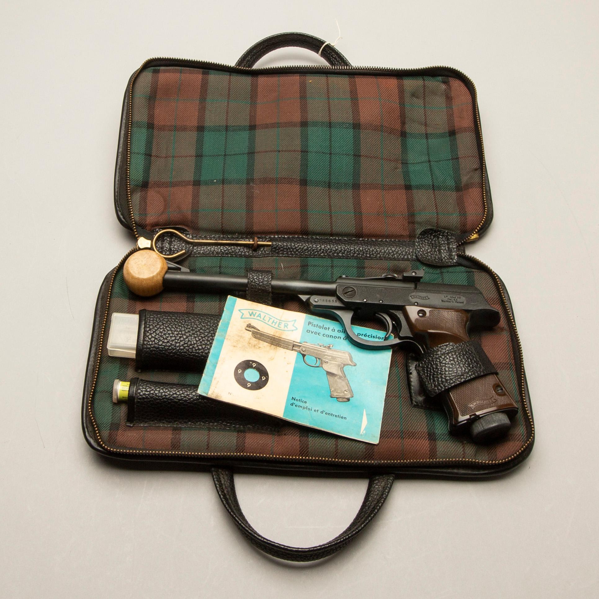 Luftpistol, Walther LP 53, Tyskland, 1900-talets andra hälft.