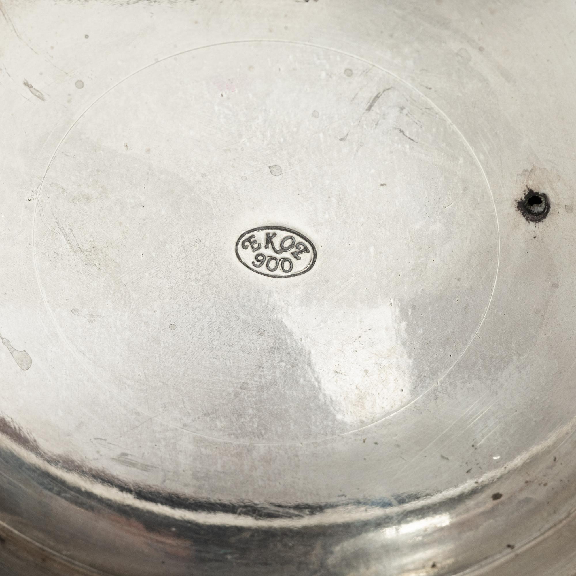 Vase / outer casing, silver, Rococo style, 20th century.