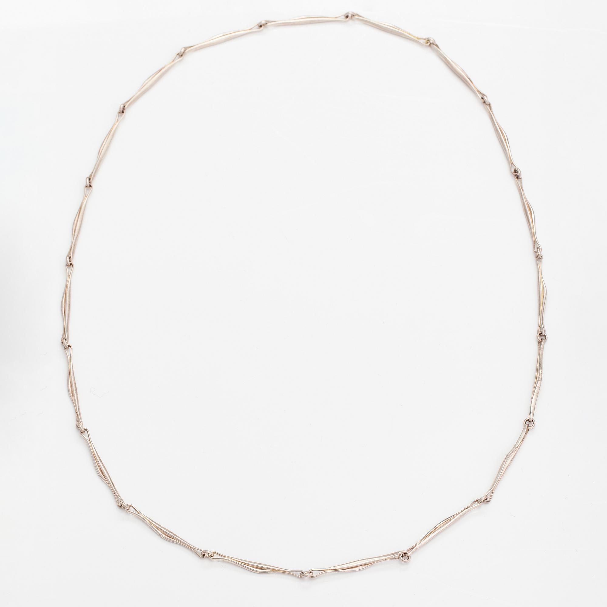 Björn Weckström, A sterling silver neckalce "Rays". Lapponia 1975.