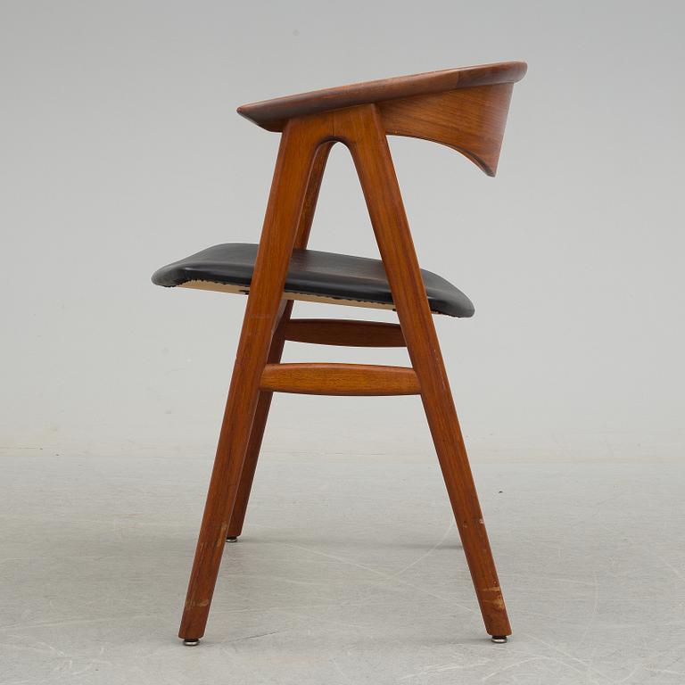 ERIK KIRKEGAARD, a teak chair from Höng Stolefabrik, Denmark, 1950's/60's.