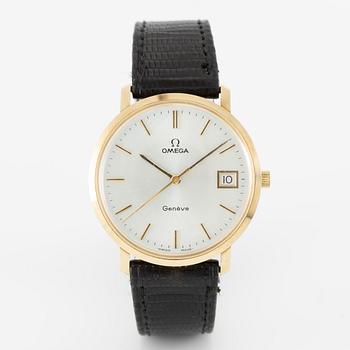 Omega, Genève, wristwatch, 34 mm.