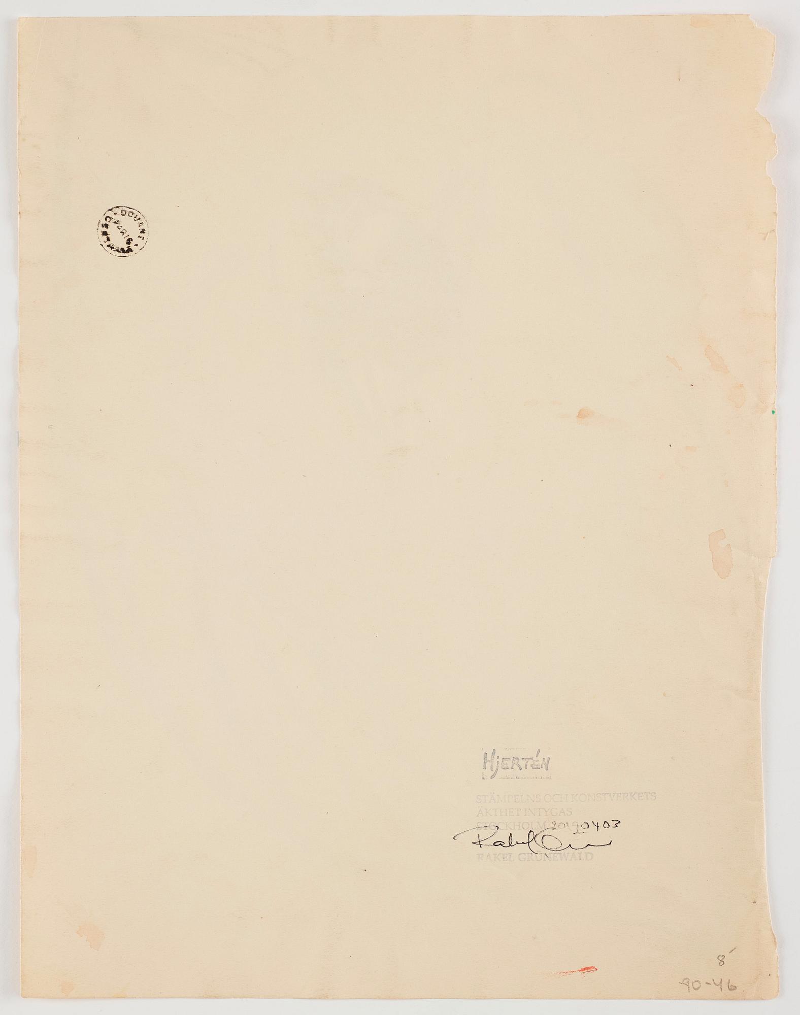 Sigrid Hjertén, A woman sitting in a flower.