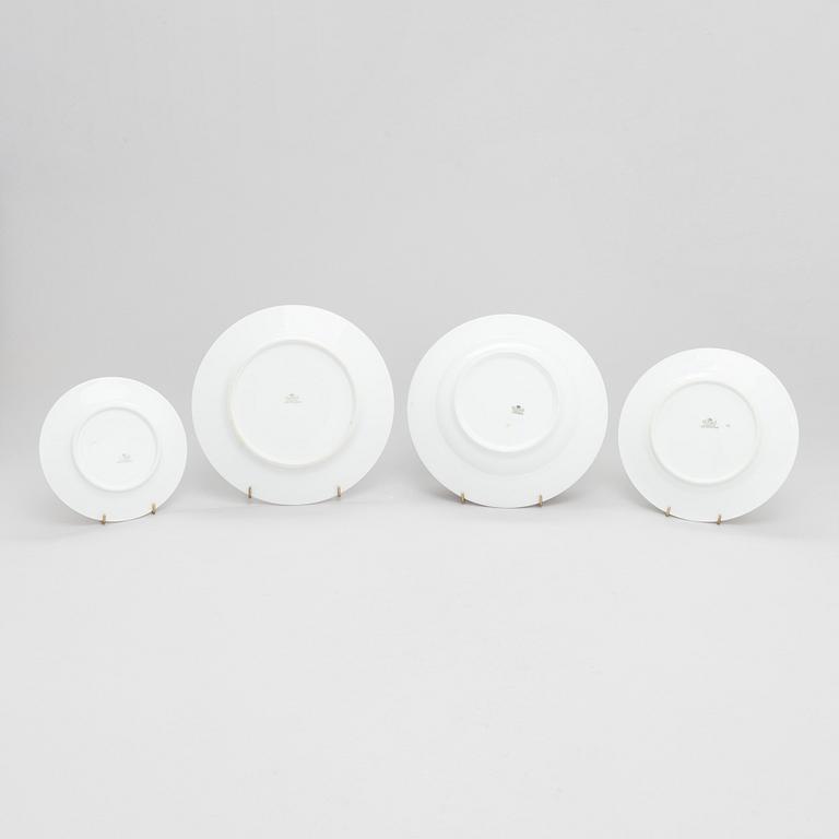 A 58-piece set of dinnerware, Victoria China, Czechoslovakia, mark of 1918-39.