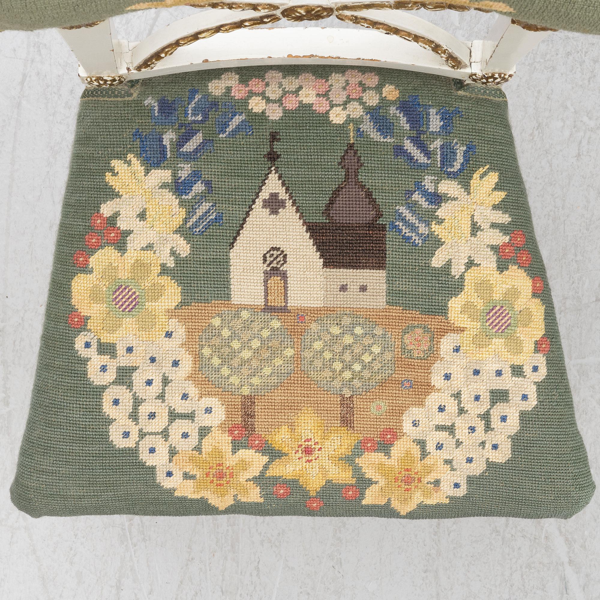 Stolar, ett par, gustavianska, 1700-talets slut.