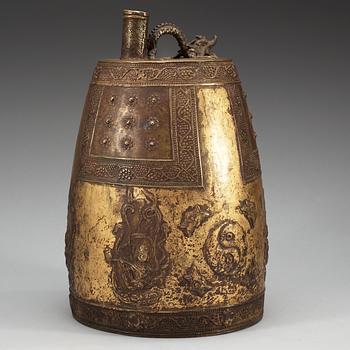 A Buddhist bronze temple bell, Korea, Koryo 14th-15th Century.