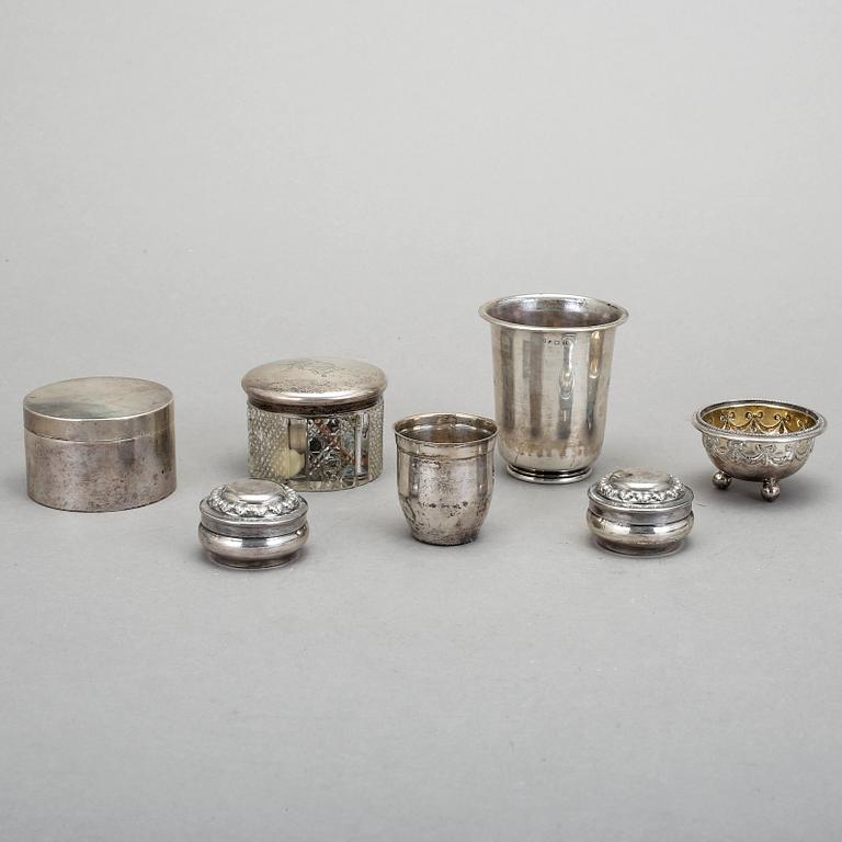 PARTI SILVER, 6 st, Sverige, 1800-1900-tals. Vikt ca 284,6 g.