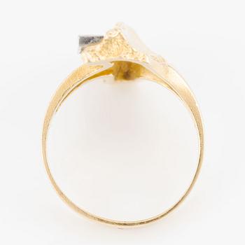 Björn Weckström, ring, "Da Capo", 18K guld med briljantslipade diamanter, Lapponia 1985.