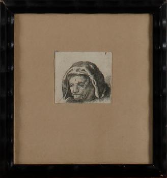 REMBRANDT HARMENSZ VAN RIJN, kopior efter, etsningar, 8 st. 1800-tal.