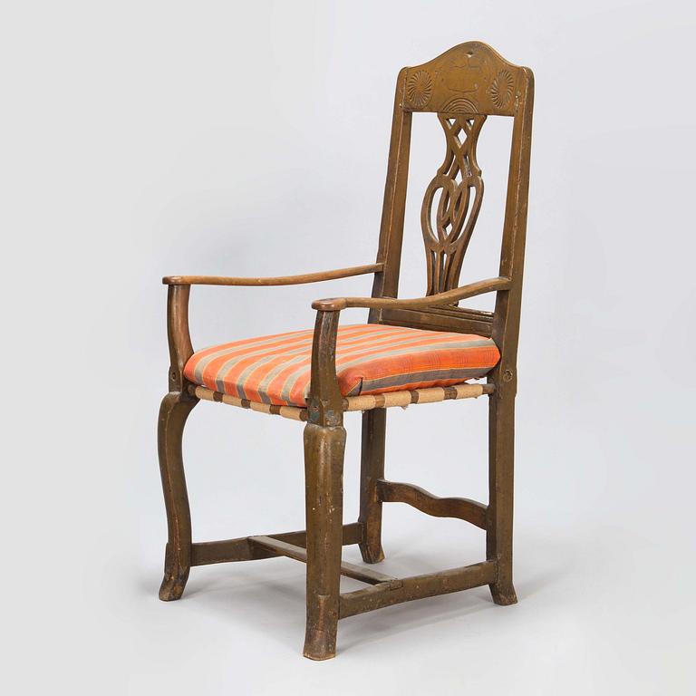 An armchair from second half of the 18th century.