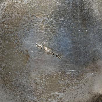 A 3-piece Swedish silver coffee service, marks of A.G. Dufva, Stockholm 1922.