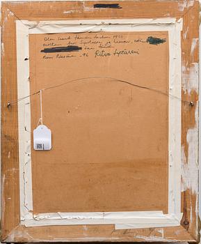 INA SJÖSTRÖM, öljy levylle, signeerattu.