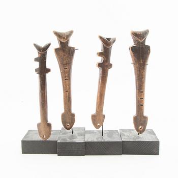 Flutes 4 pcs. Burkina Faso 20th century.