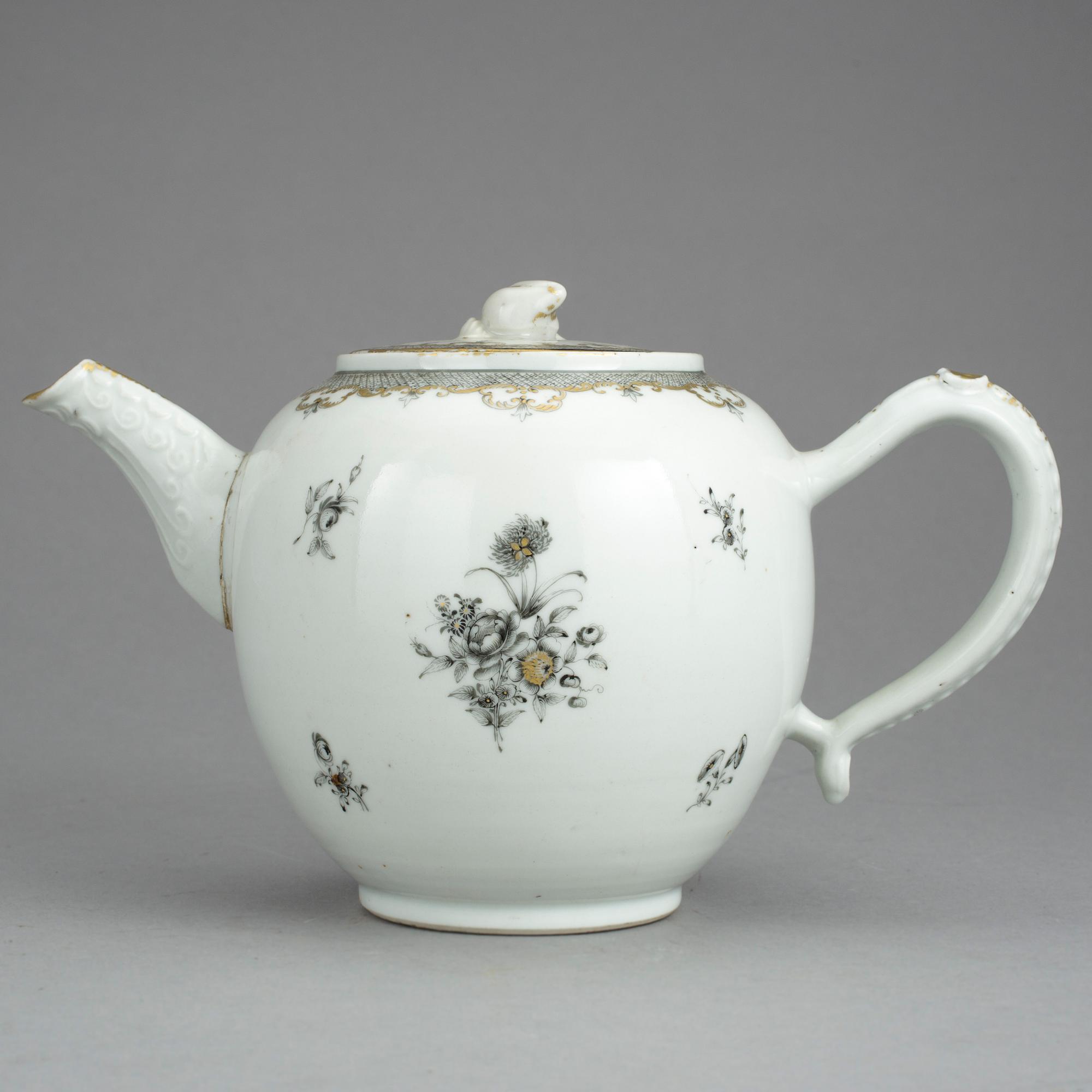 TEKANNA, kompaniporslin, Kina, 1700-tal.
