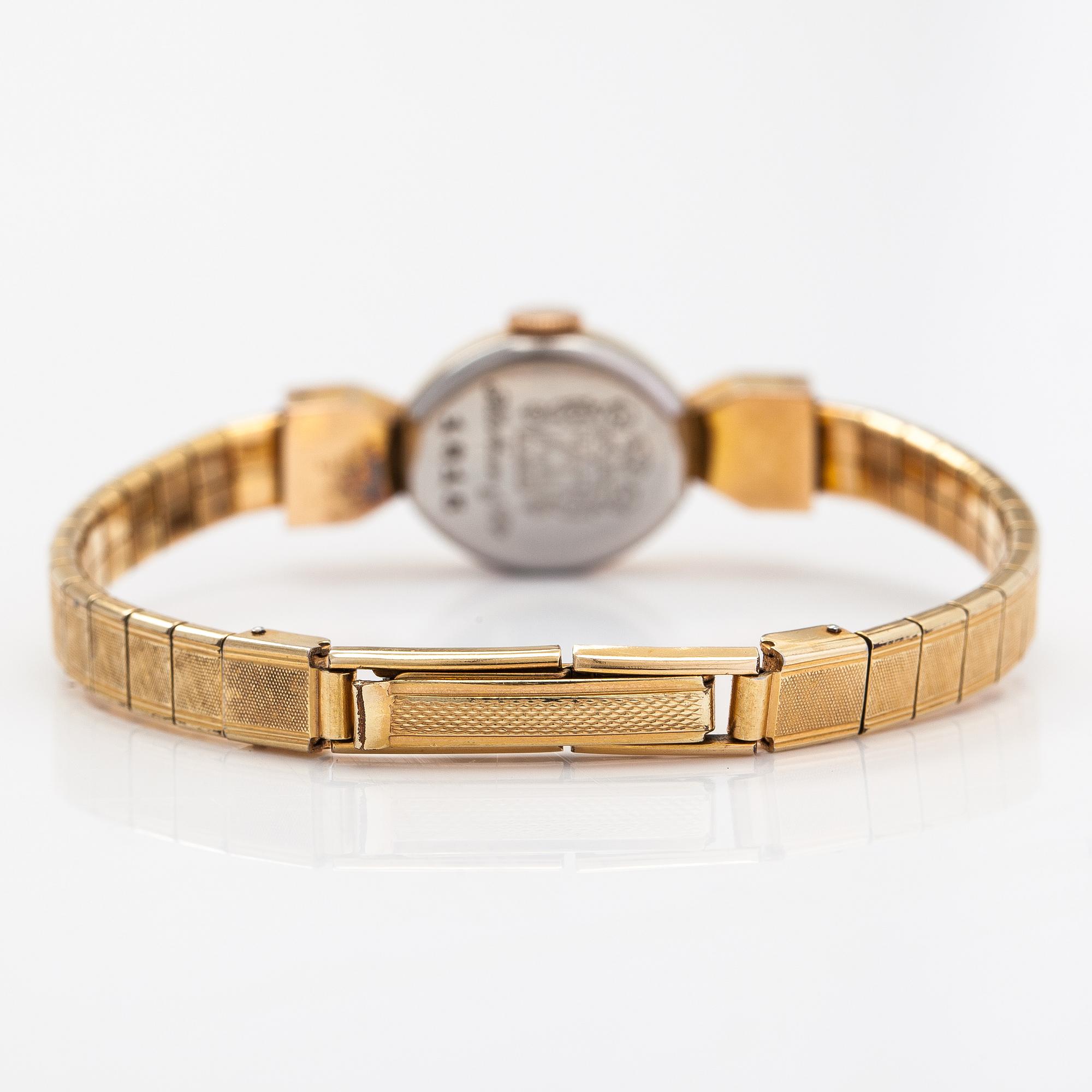 HY Moser, Incabloc, wristwatch, 15 mm.
