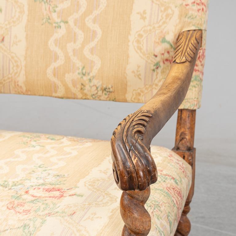 A first half of the 18th Century  baroque armchair.