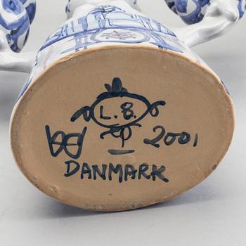 BJÖRN WIINBLAD, keramik, 4 st, signerade och daterade 2001 2002 2003.