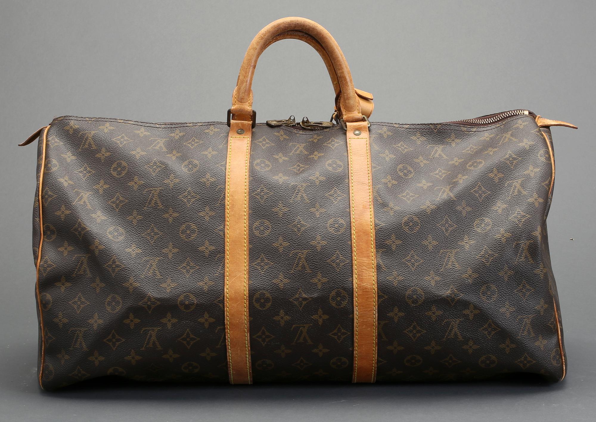 VÄSKA, "Keepall 55", Louis Vuitton. 1980-tal.