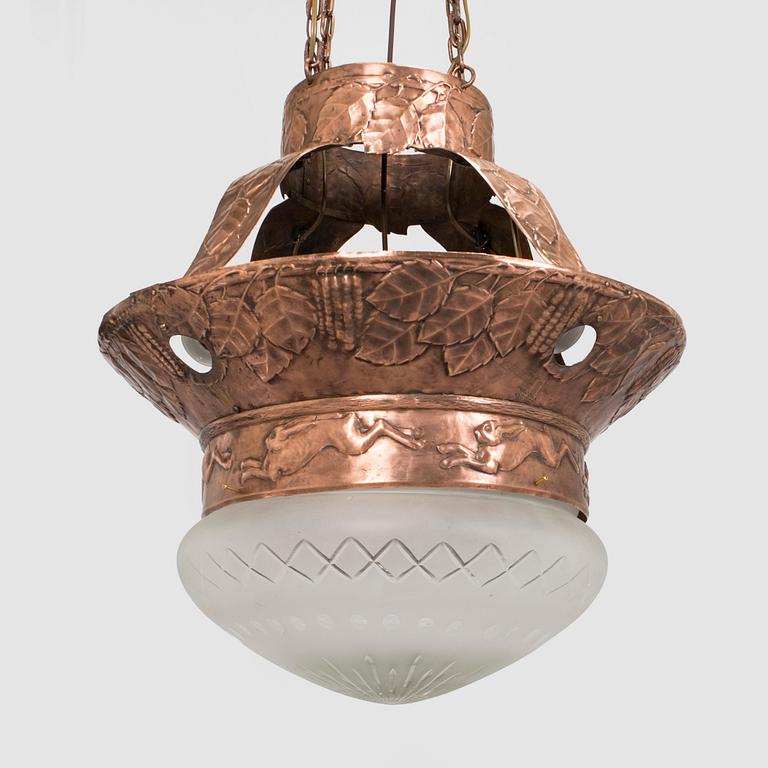 an early 20th century chandelier.
