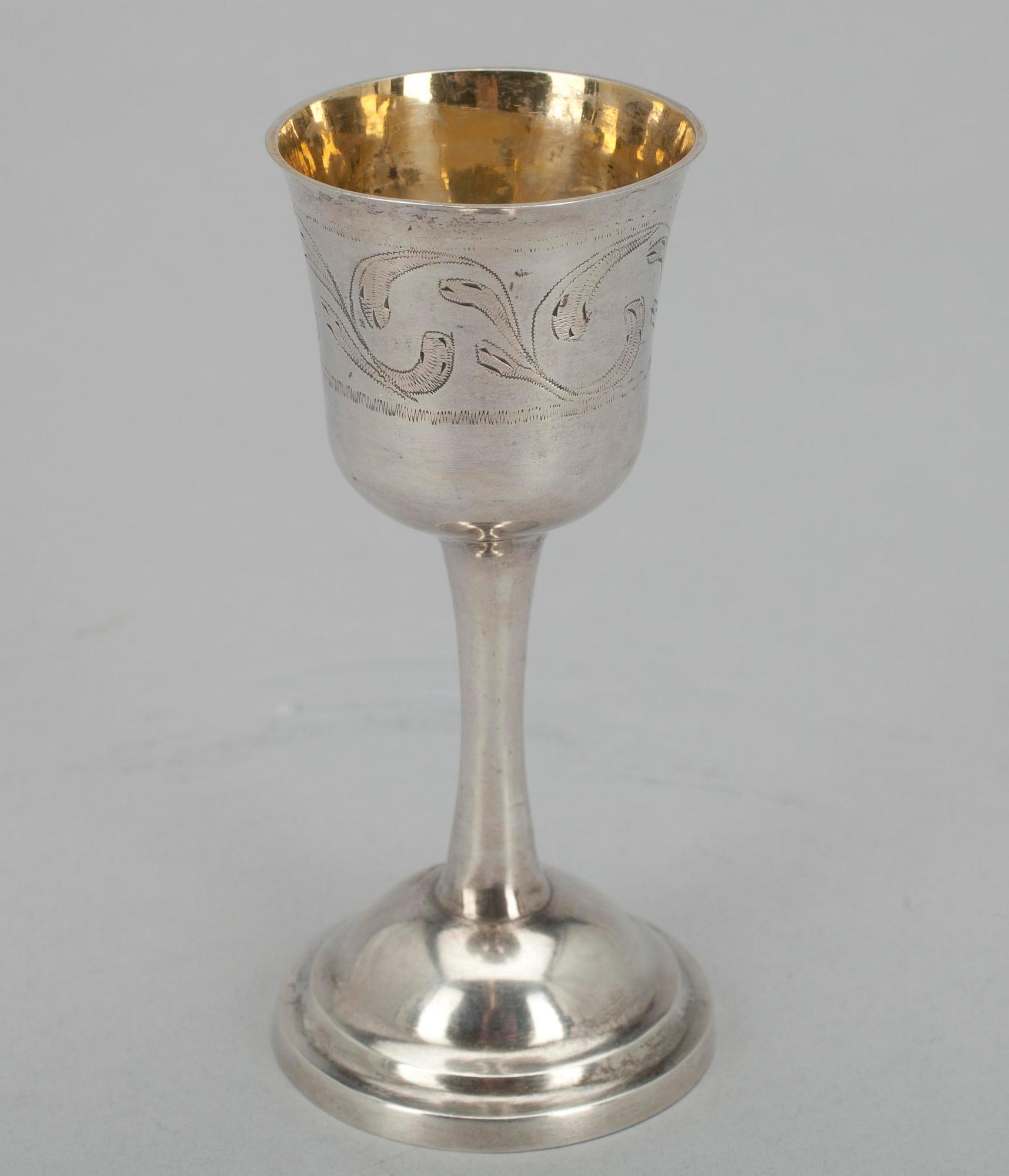 KALK, silver, Sverige 1808. Vikt ca 47 g.