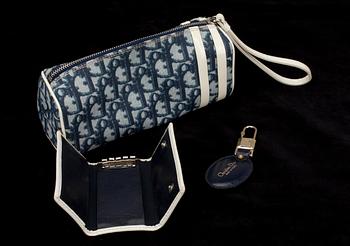 VÄSKA, LÅS samt NYCKELHÅLLARE, Christian Dior.