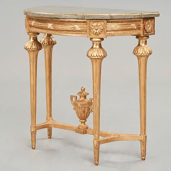 A Gustavian late 18th century console table.