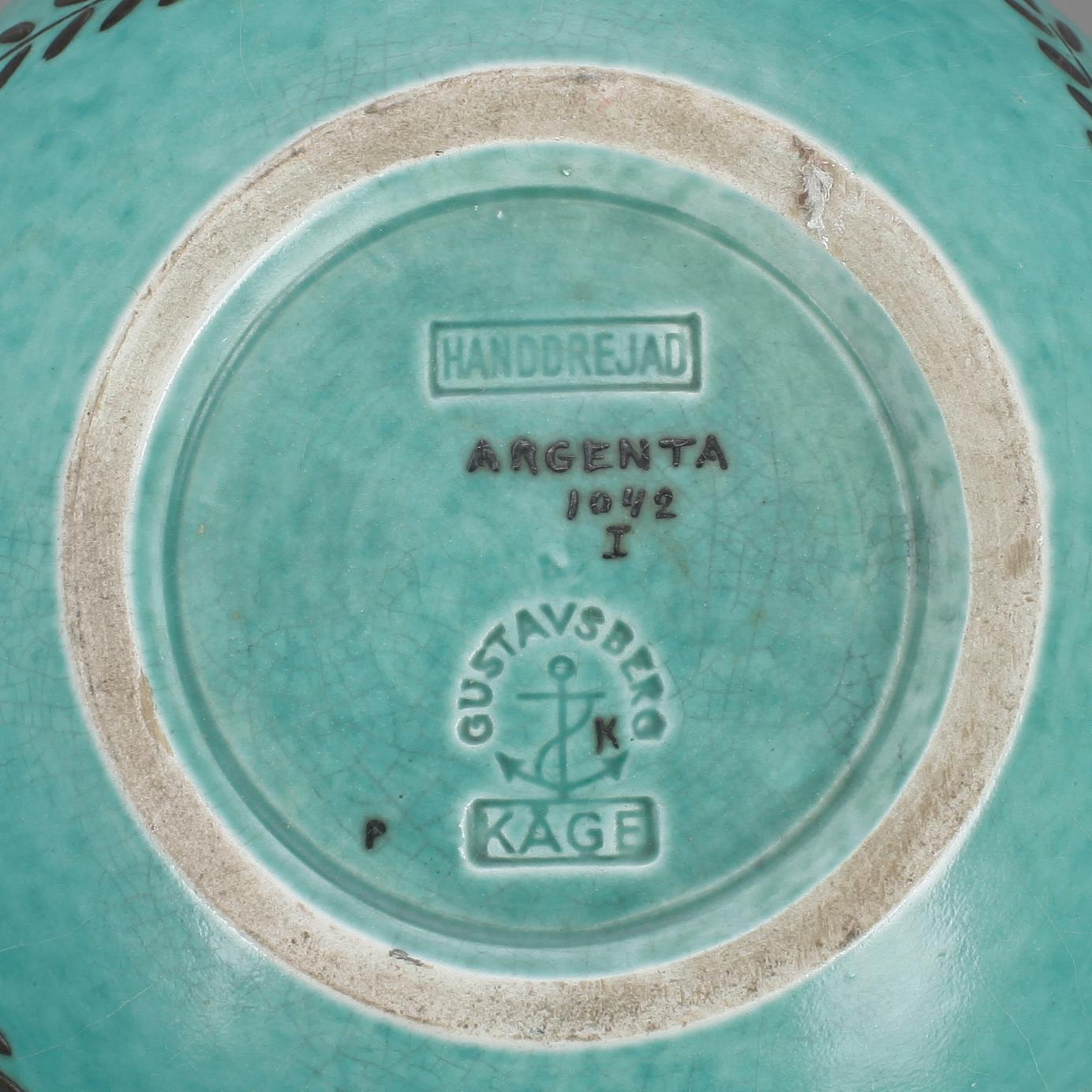 PARTI ARGENTA, 4 delar, Wilhelm Kåge, Gustavsberg.