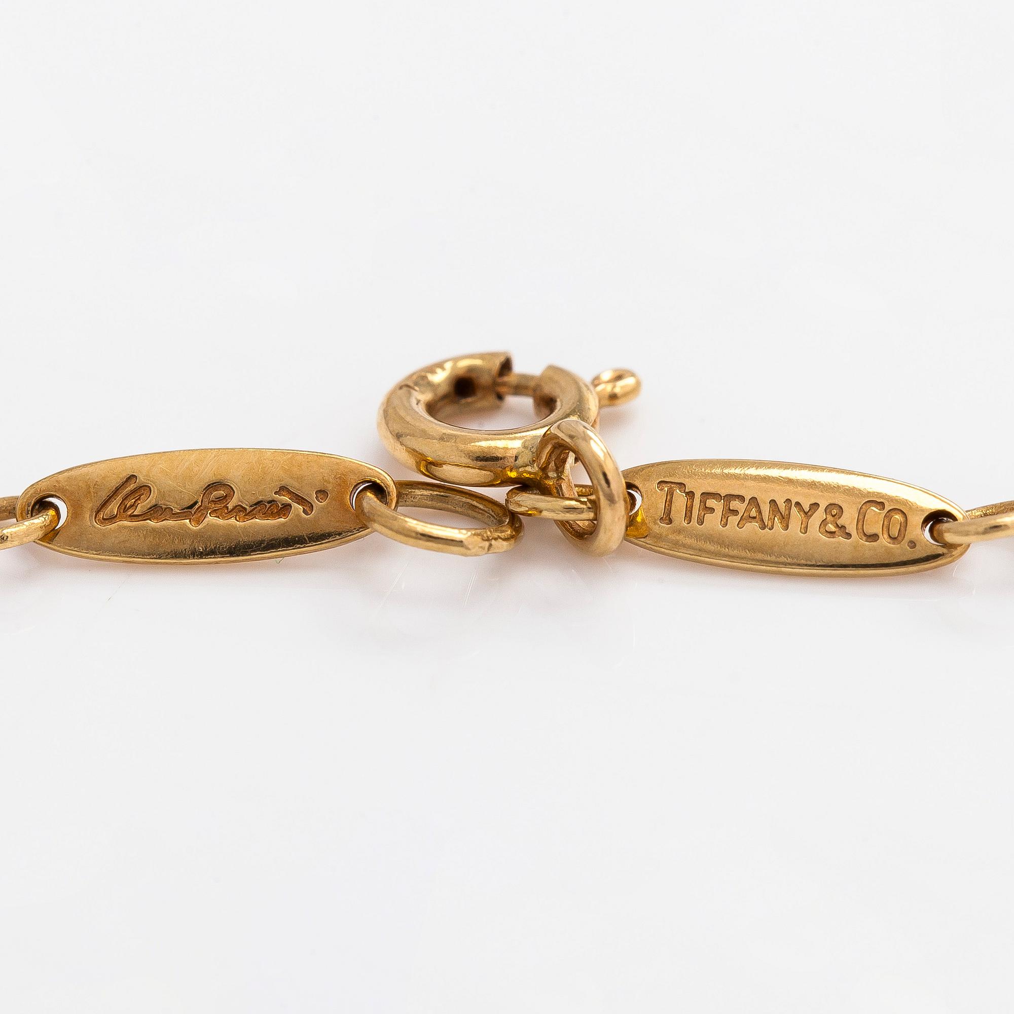 Tiffany & Co, Elsa Peretti, 'Quadrifoglio' necklace, 18K gold.