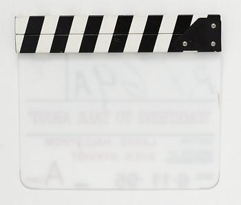 CLAPPER BOARD, from the movie "Something to talk about", USA 1995. Director: Lasse Hallström.
