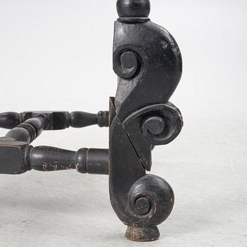 Karmstol, barockstil, omkring 1900 med äldre delar.