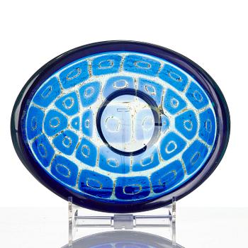 Sven Palmqvist, a ravenna glass bowl, Orrefors, Sweden, 1955, no 876.