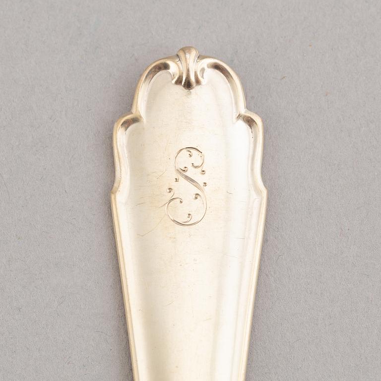 A German silver cutlery service, with Swedish import marks, (148 pieces).